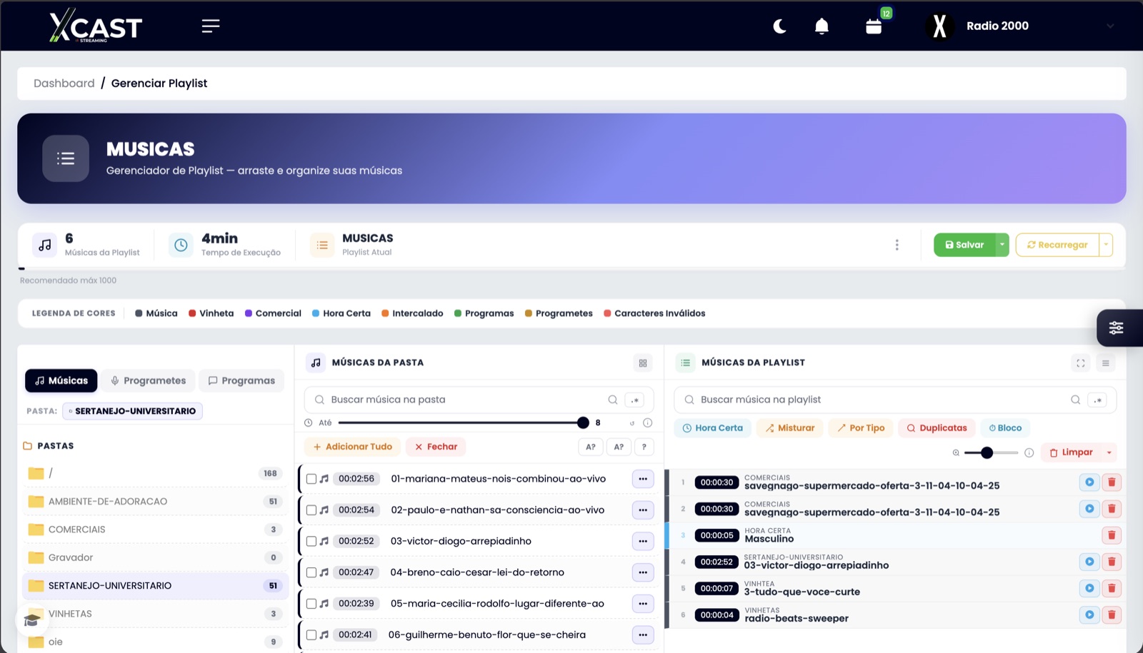 xCAST — Playlists